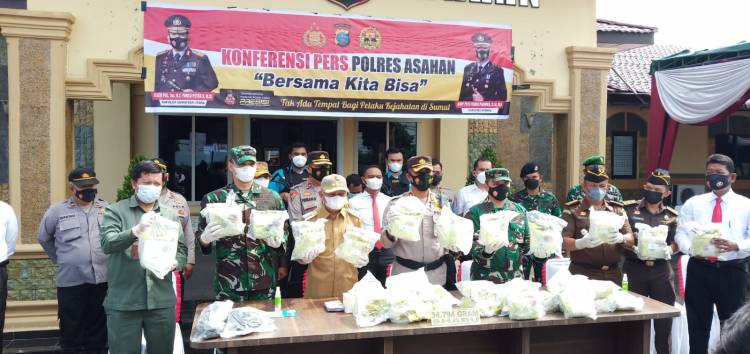 Tim Gabungan Poldasu dan Polres Asahan Ciduk Pemilik Sabu 34,7 Kg