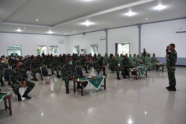 Korem 023/KS Laksanakan Bintal Fungsi Komando