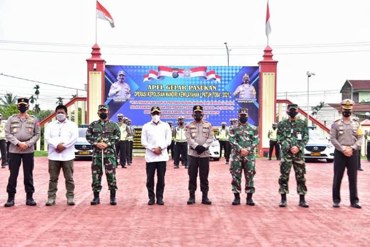 Hadiri Apel Gelar Pasukan Operasi Patuh Toba 2021, Ini Harapan Edy Rahmayadi