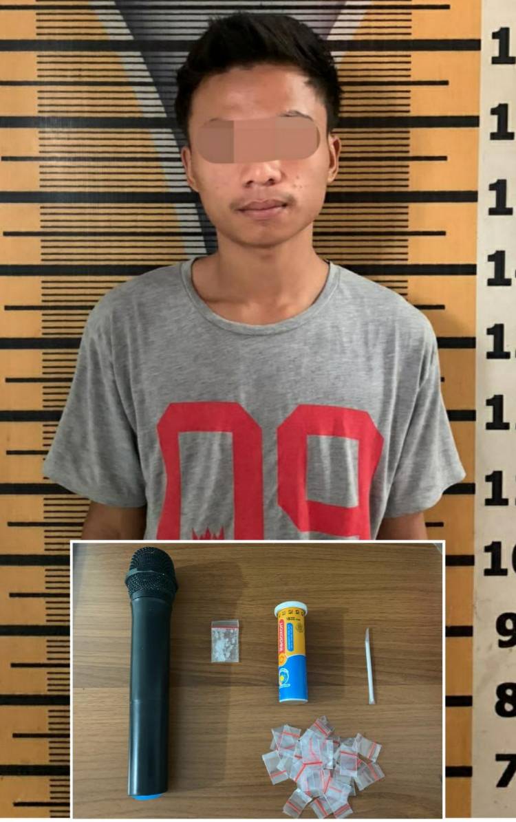 Mantab, Pria Ini Simpan Shabu Dalam Microfon,  Tak Taunya Ketangkap Juga