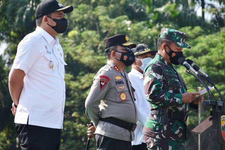 Pangdam I/BB Pimpin Apel Gelar Pasukan Satgas Pam VVIP Kunker Presiden RI ke wilayah Sumatera utara
