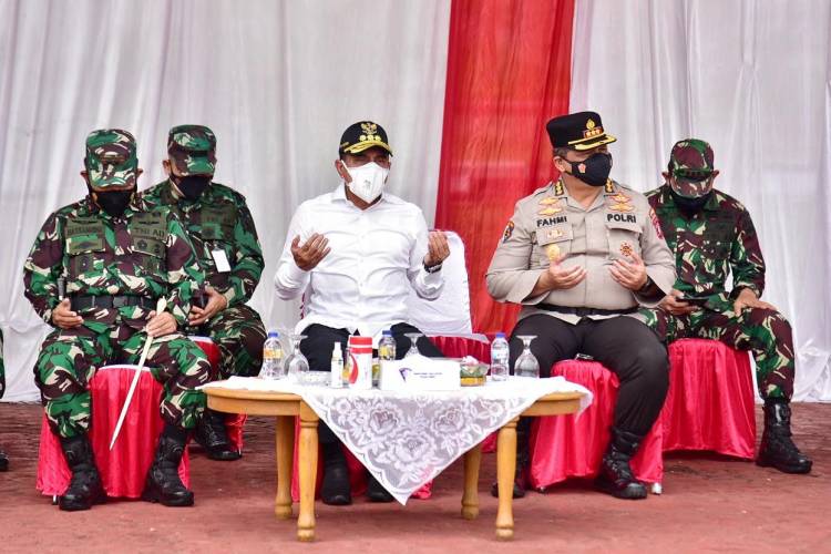 DAN LANTAMAL I BELWAN Hadiri Gelar Operasi PatuhToba 2021 di Mapolda Sumatera Utara
