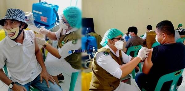 Masyarakat Asahan Antusias Menerima Vaksinasi Covid 19