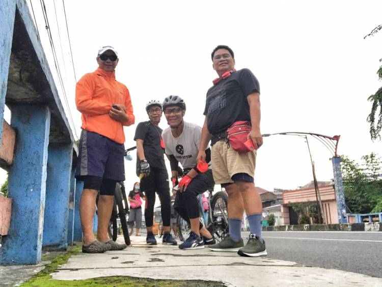 Tingkatkan Imun Massa Pandemi, Jurnalis Medan Gowes