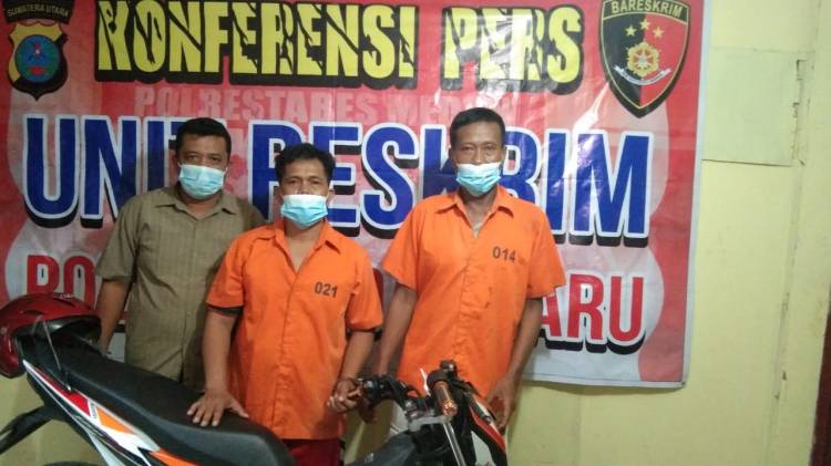 Unit Reskrim Polsek Medan Baru Tangkap Perampok Sepedamotor Modus 'Debt Colector'