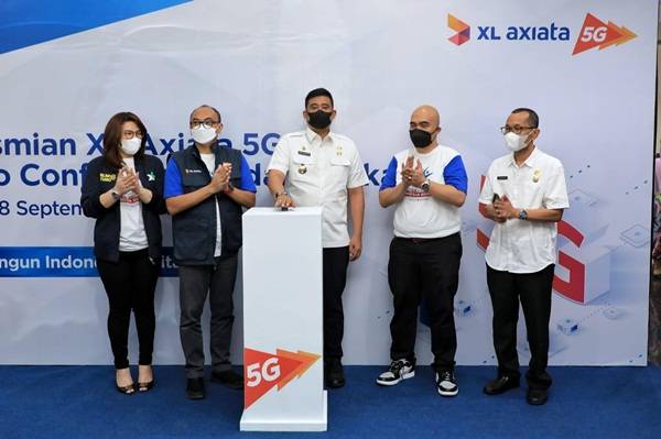 Luncurkan Jaringan 5G, Bobby Nasution Harap Teknologi Digital Bantu Masyarakat di Masa Pandemi