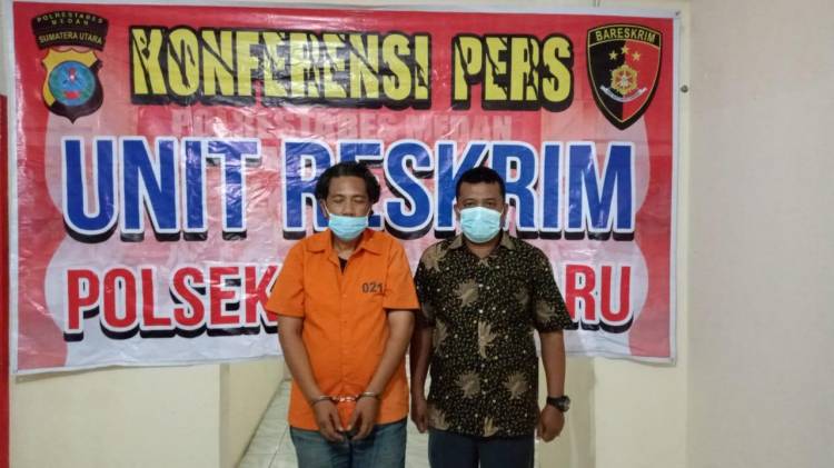 Gunakan Narkotika Jenis Ganja, Pria Paruh Baya Diringkus Polsek Medan Baru