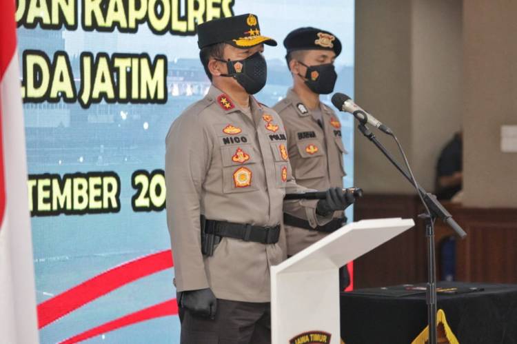 Kapolda Lantik Pejabat Baru Jajaran Polda Jatim