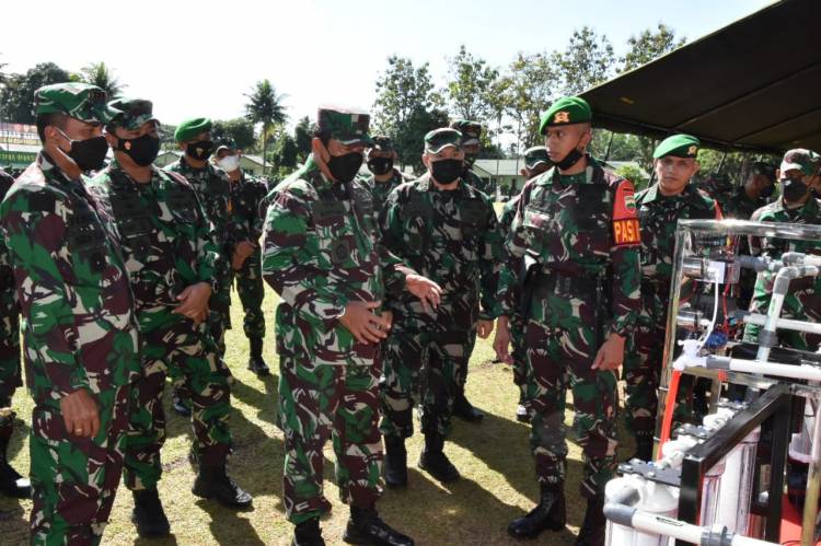Kesiapan Operasi Satgas Pamtas RI-PNG Yonif 123/RE