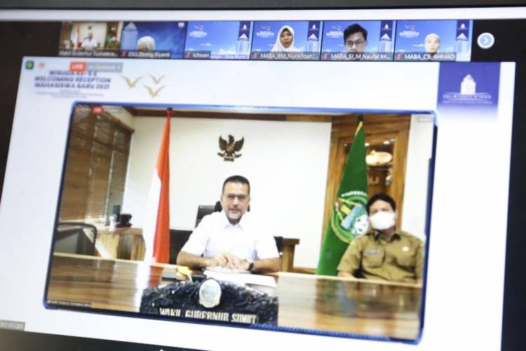 Wagub Sumut : Wisuda Online Tidak Kurangi Semangat Membangun Bangsa dan Negara
