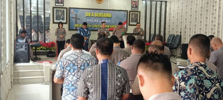 Bersatu untuk Negeriku, Polres Nias Gelar Do&rsquo;a bersama