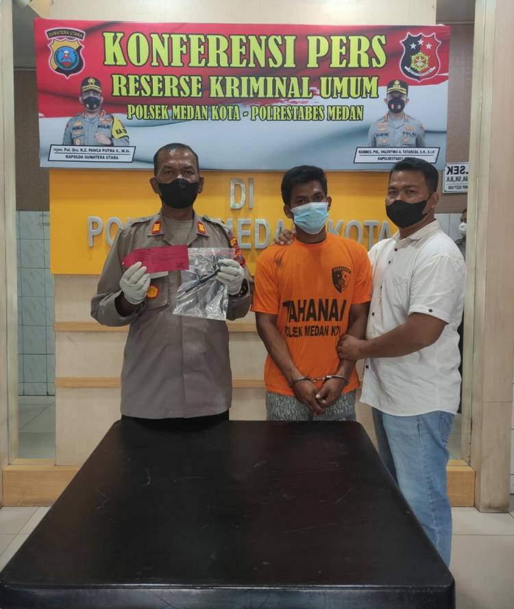Pencuri Daun Pintu Diringkus Polsek Medan Kota