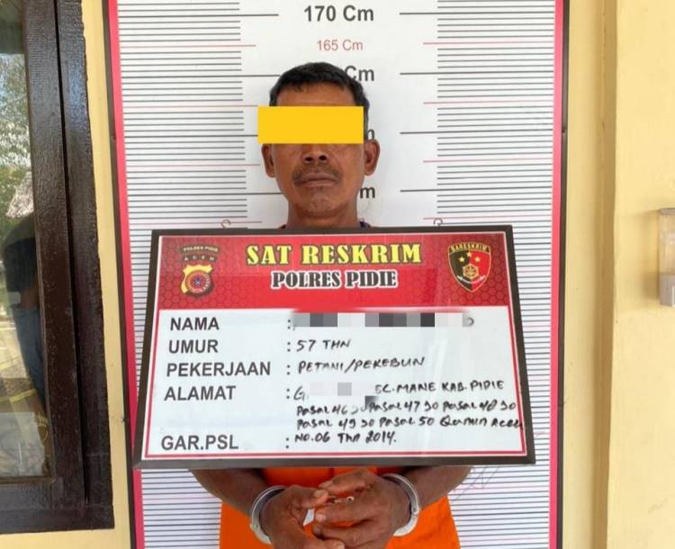 Biadap! Ayah di Pidie Tega Cabuli Anak Tiri Hingga Sering Pusing dan Mual di Sekolah