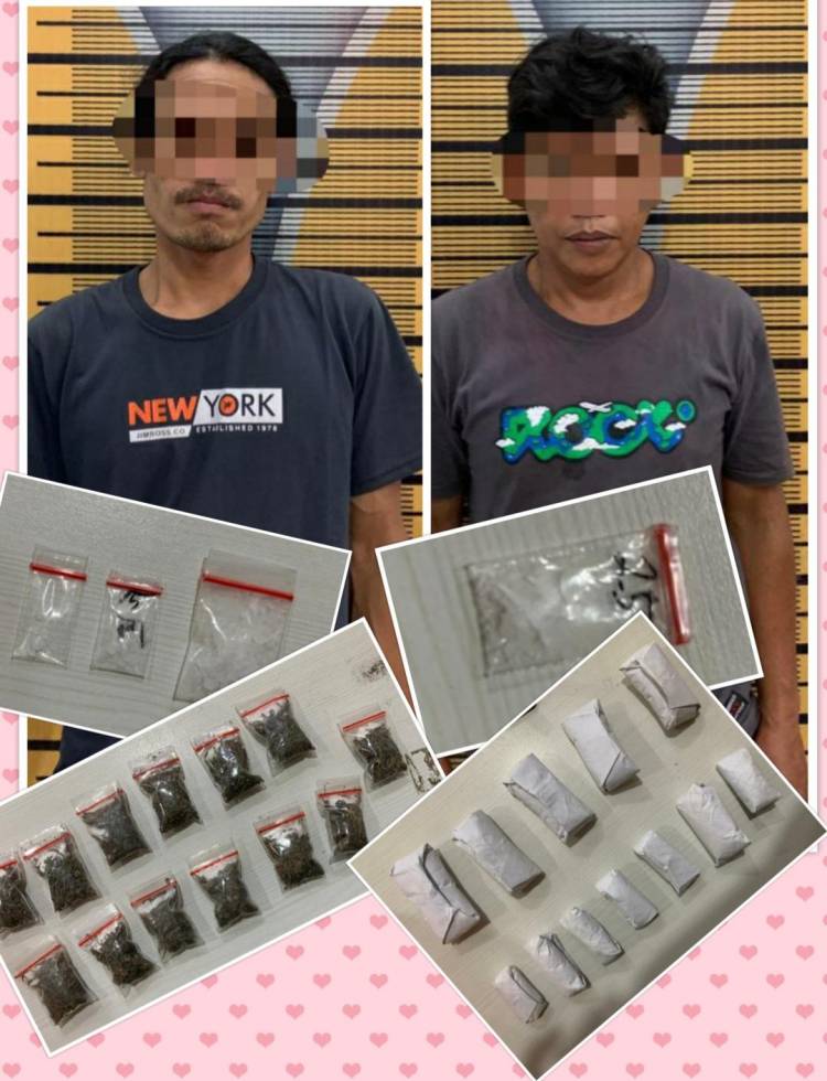 689,06 Gram Ganja Dan 0,26 Gram Sabu, Antarkan 2 Warga Sergai Ke Penjara