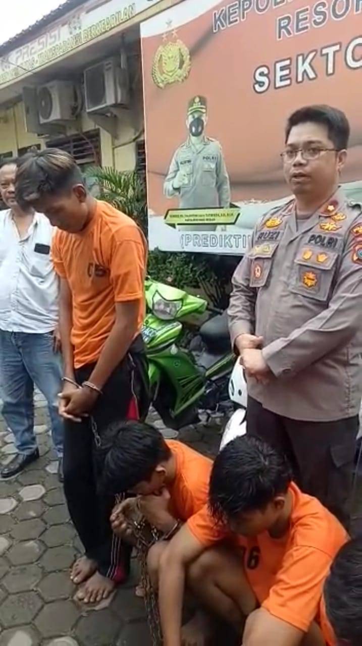Polsekta Medan Barat Gulung Panglima dan Ketua Geng Motor
