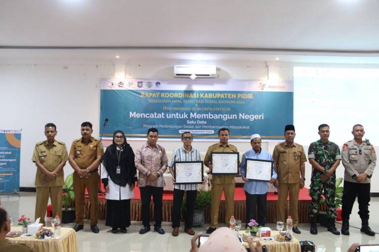 Registrasi Sosial Ekonomi, BPS Canangkan Desa Cantik di Pidie