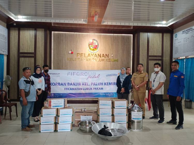 Kelurahan Palu Kemiri Terima Bantuan dari FIF GROUP Lubuk Pakam