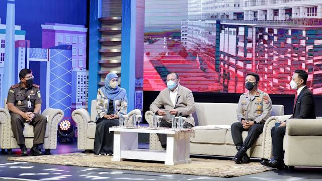 Ketua KPK bersama Forkopimda Jatim Talk Show Di TVRI