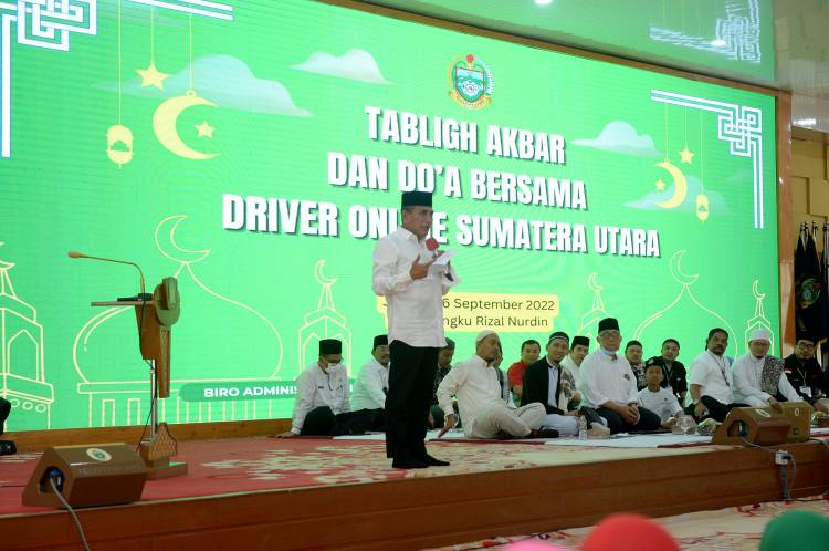 Ratusan Driver Ojol Antusias Dengarkan Kisah Masa Kecil Edy Rahmayadi
