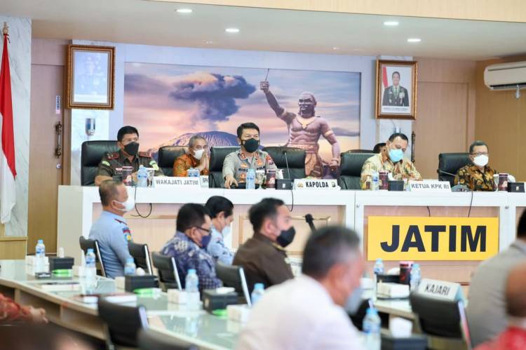 Ketua KPK Beri Arahan dalam Rakor Sinergitas Penegakan Hukum Tipikor di Polda Jatim