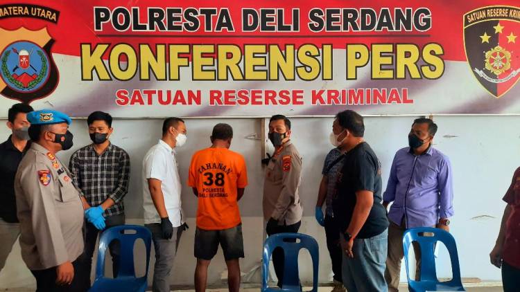 Polresta Deli Serdang Menangkap Pelaku Pembacokan Terhadap Mantan Istrinya