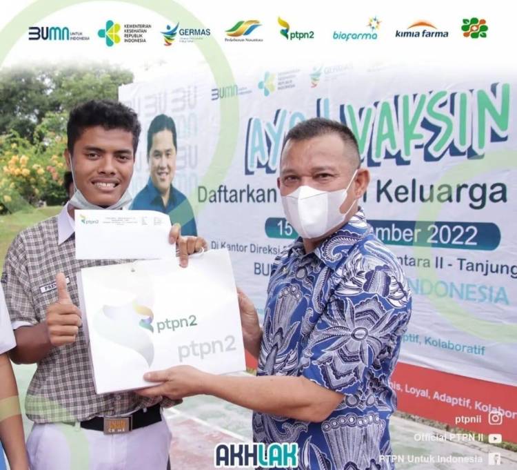 Vaksin di PTPN2 Diberikan Bingkisan Gula Walini dan Migor Salvaco