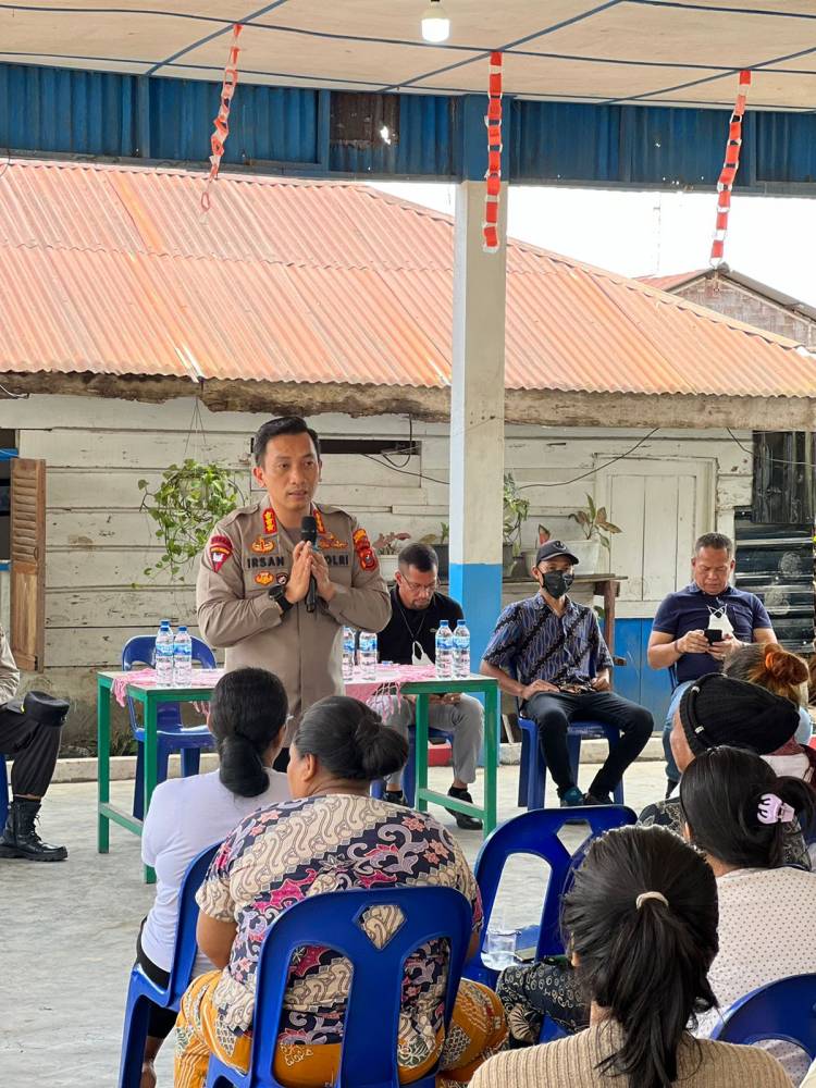 Kapolresta Deli Serdang Kunker ke Sibiru-biru : Mari Bersama Berantas Narkoba