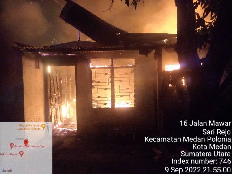 Amuk Jago Merah di Jalan Mawar, 2 Rumah Ludes