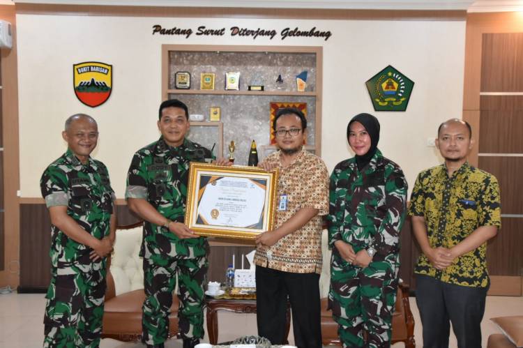 Korem 023/KS Raih Juara I Predikat Satker Terbaik Pengelolaan Anggaran dari KPPN Kota Sibolga