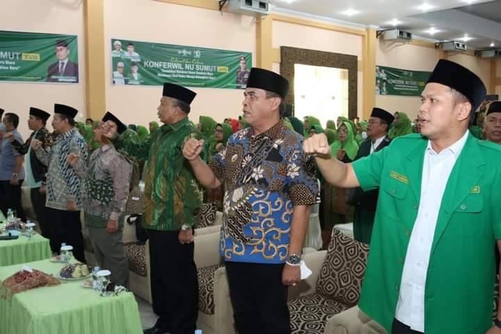 Bupati Madina Menghadiri Konferensi Wilayah Nahdlatul Ulama Sumatera Utara di Asrama Haji Medan
