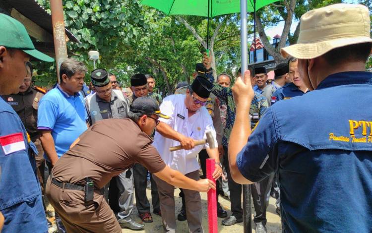 Pertegas Status, Pemkab Pidie Ukur Ulang Tanah Tgk Chik Dianjong