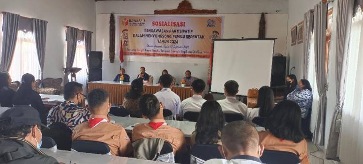 Jelang Pemilu, Bawaslu Humbahas Sosialisasi Pengawasan Partisipatif