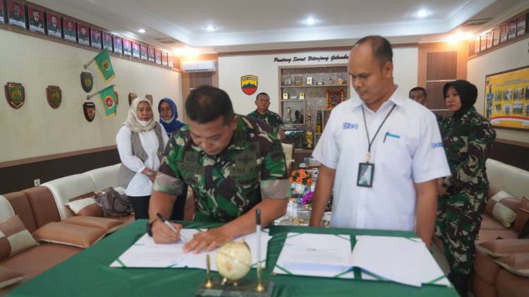 Komandan Korem 023/KS Melaksanakan Penandatanganan kerja sama dan Memorandum of Understanding