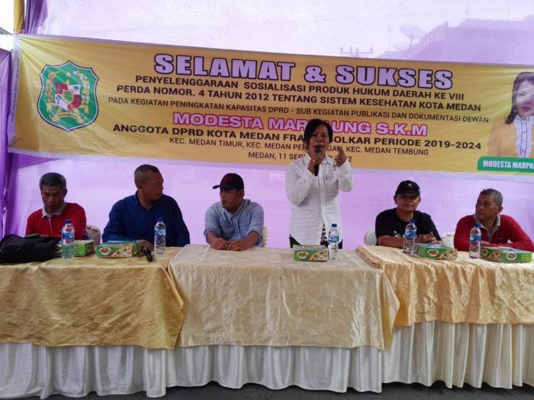 Modesta Marpaung  Sosialisasi Perda Kesehatan