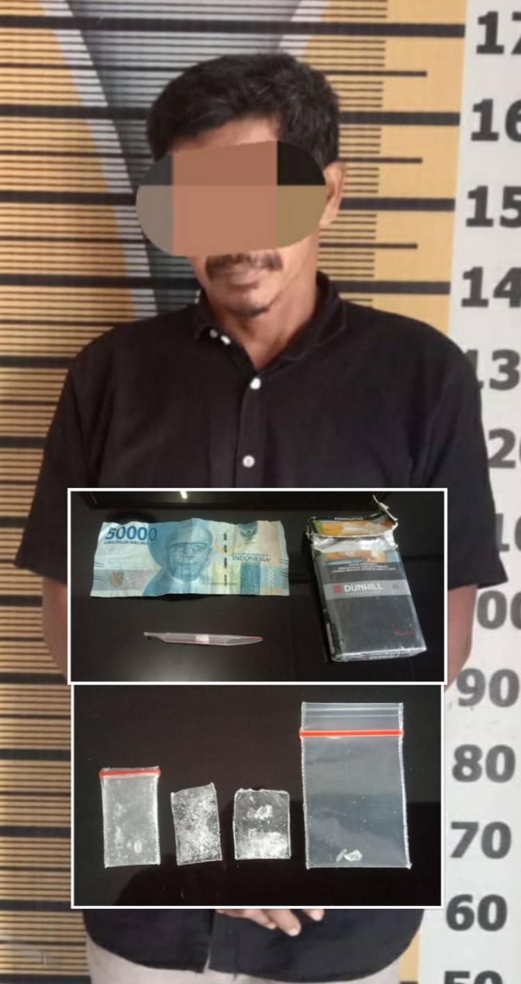 Suli Simpan 4 Paket Sabu Di Bawah Tempat Tidur
