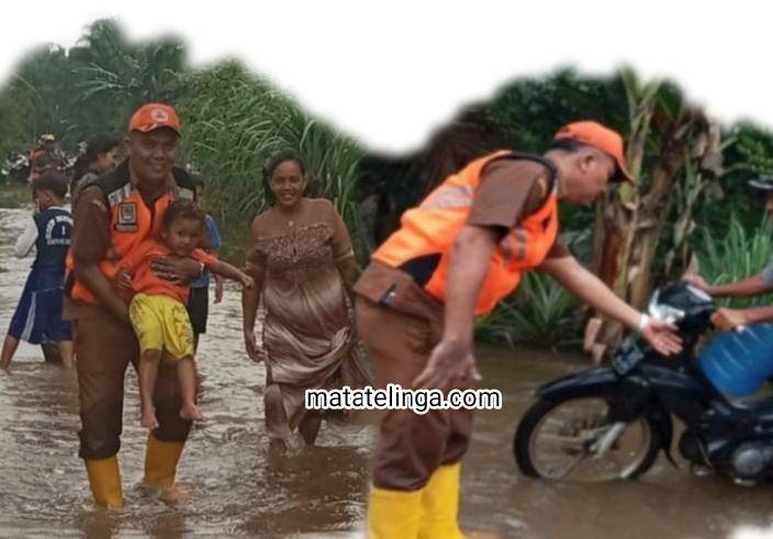 Banjir Lagi Akibat Luapan Air Sungai Dua Kecamatan Dari Tiga Desa Terendam Air