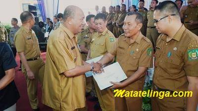 Syah Afandin Serahkan Penghargaan Prestasi Pencapaian PAD Langkat