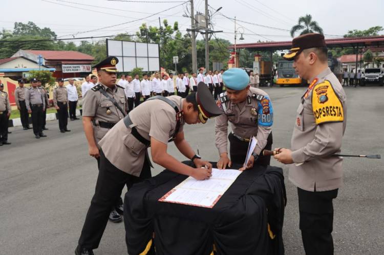 Kapolresta  Pimpin Sertijab Kabag Ops  Deli Serdang