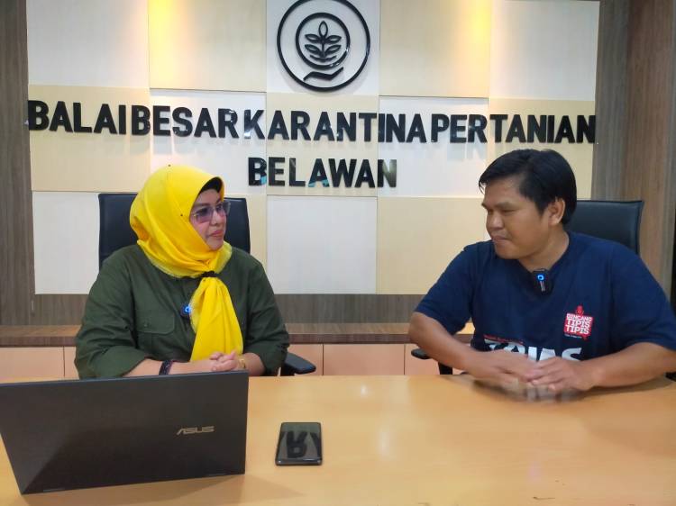 Kepala BB Karantina Belawan, Lenny Hartati Harahap : Kita Mengantisipasi Keluar Masuknya Hama dan Penyakit