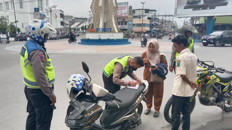 Hari ke-3 Ops Zebra Toba 2023, Polres Labuhanbatu Keluarkan 164 Tilang