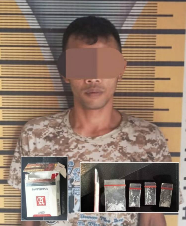 Kotak Rokok Berisi Sabu Polisi Tahu,  Peno Berujung ke Terali Besi