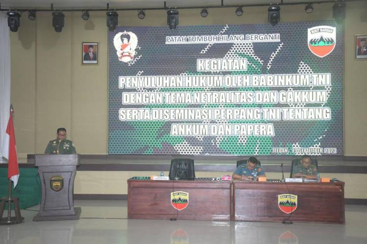 Kodam I/BB Gelar Penyuluhan Hukum dan Netralitas TNI