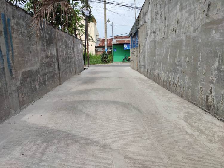 Pemko Beton Jalan di Medan Marelan