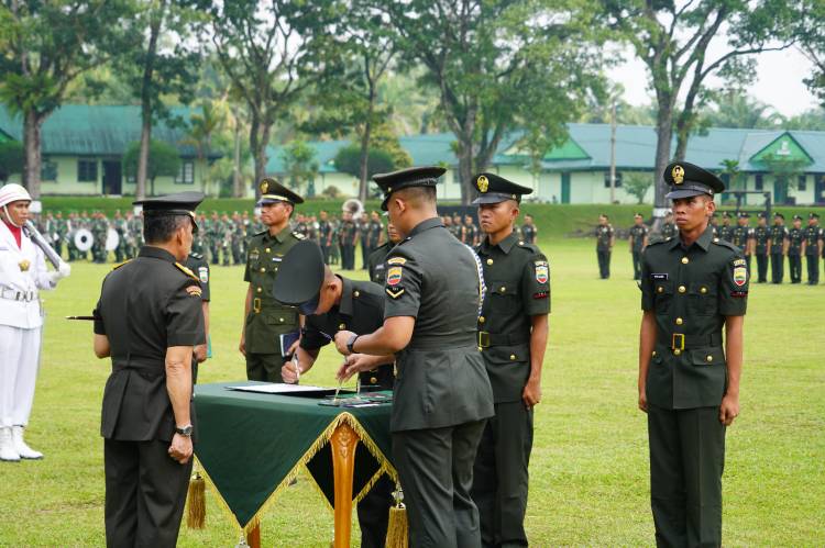 Pangdam I/BB Pimpin Upacara Penutupan Dikmata TNI AD Gelombang I 2023