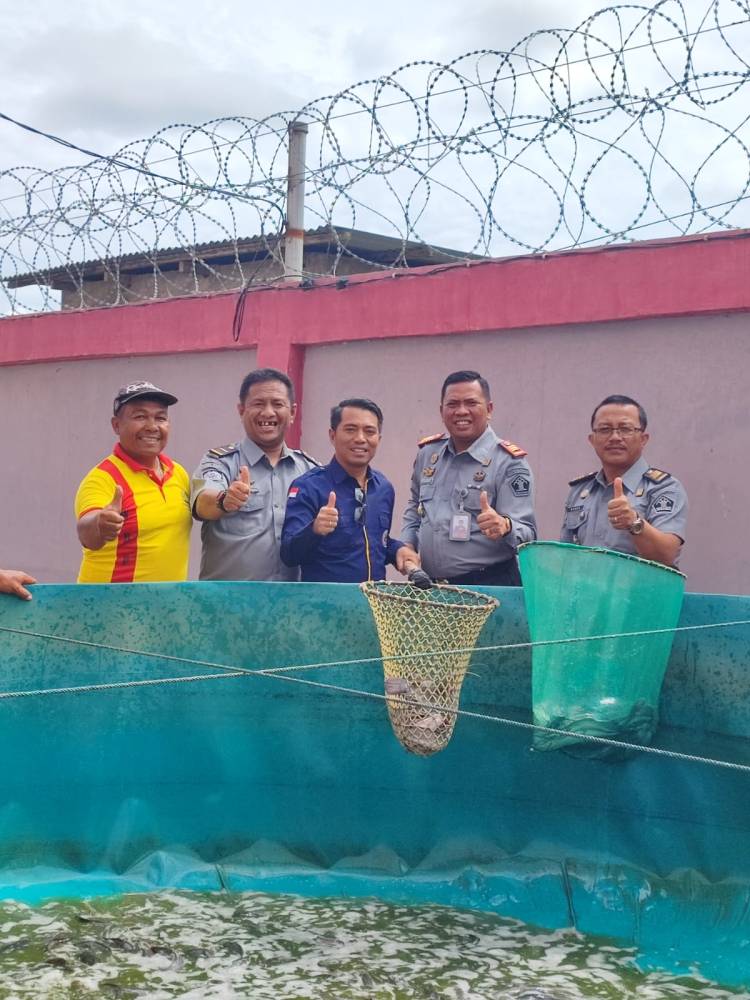 "SAE" Rutan Kabanjahe Kemenkumham Sumut Panen Lele Hasil Budidaya Warga Binaan