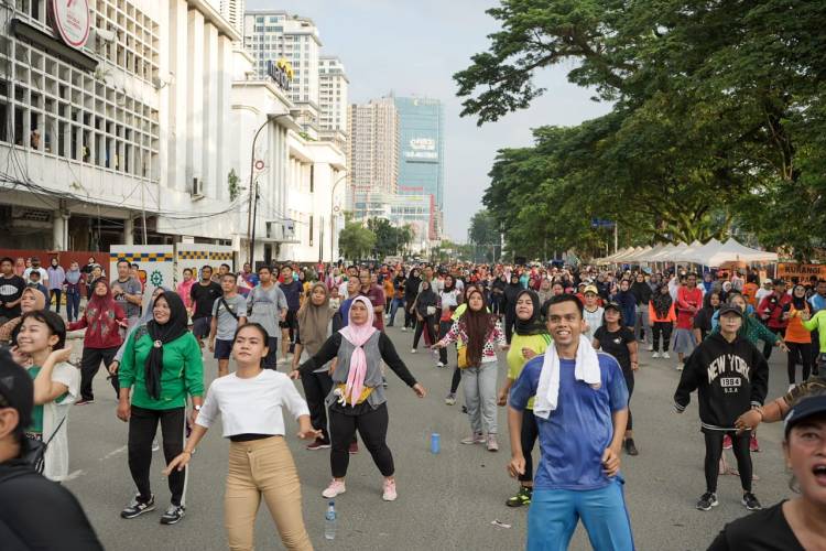 Dinas Perpustakaan dan Kearsipan Medan Sediakan Fasilitas Mewarnai di Car Free Day