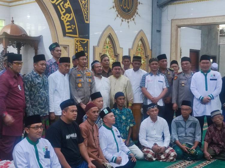Polsek Medan Baru Dampingi Wakapolda Sumut Safari Subuh Jumat Berkah