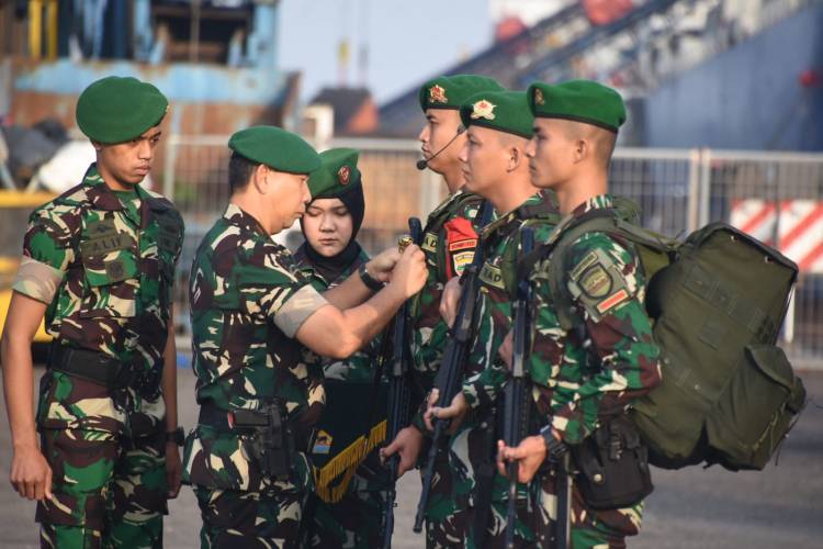 Usai Laksanakan Tugas, Prajurit Satgas Yonif 132/Bima Sakti Kembali Dari Tugas Operasi
