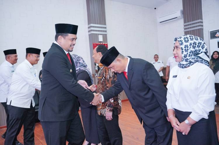 Ini  Pesan Bobby Nasution Kepada Pejabat Tinggi Pratama yang Dilantik