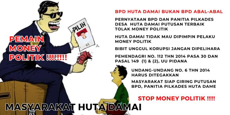 Masyarakat Minta Bupati selesaikan Sengketa Pilkades di desa Huta Damai Panyabungan Utara.